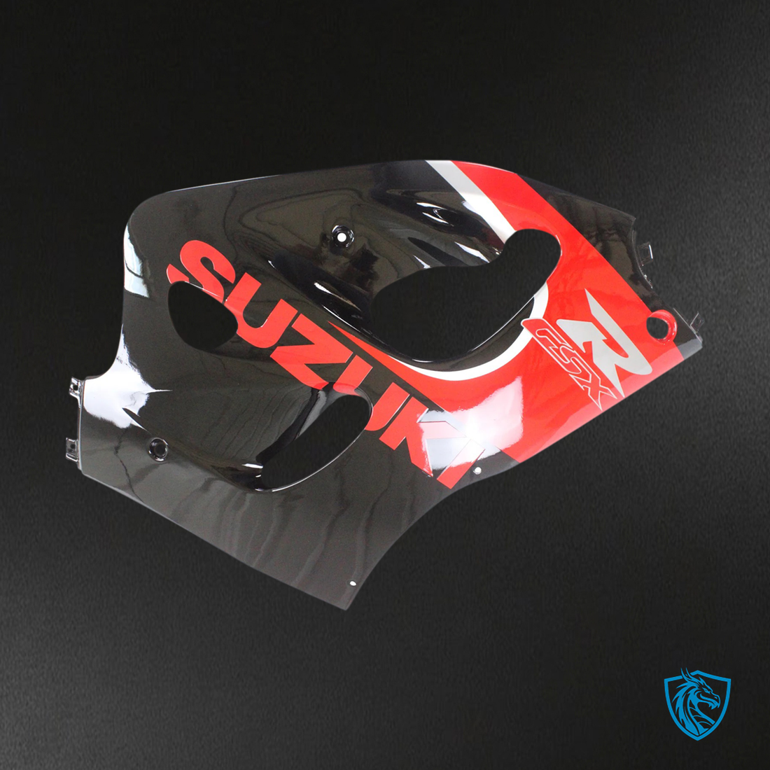 Suzuki GSXR 600-750 (1996-2000) Black & Red - Fairing Kit