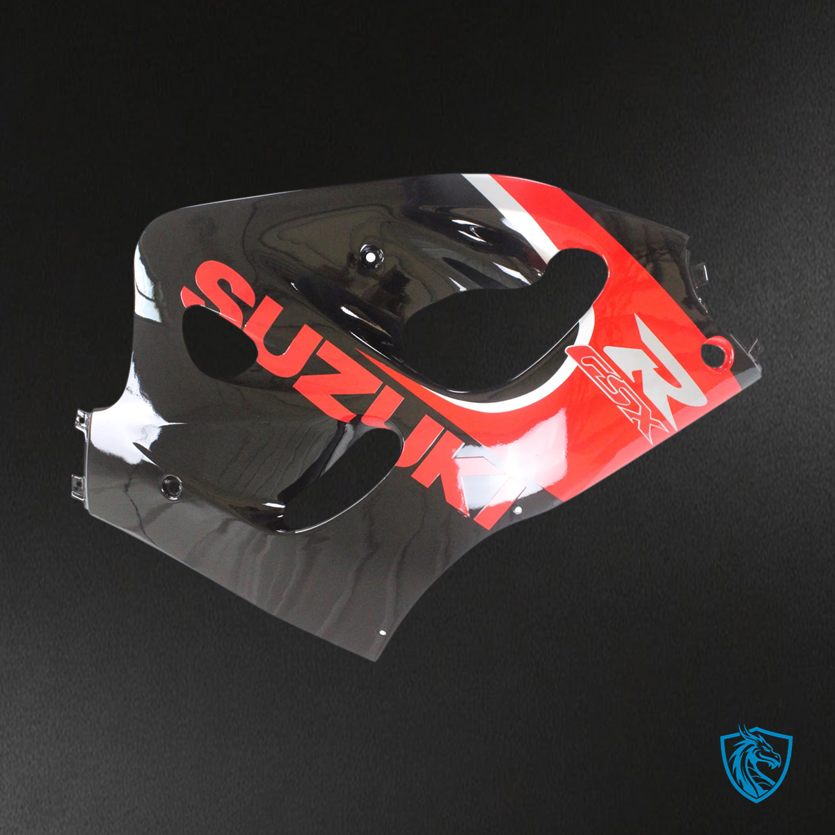 Suzuki GSXR 600-750 (1996-2000) Black & Red - Fairing Kit