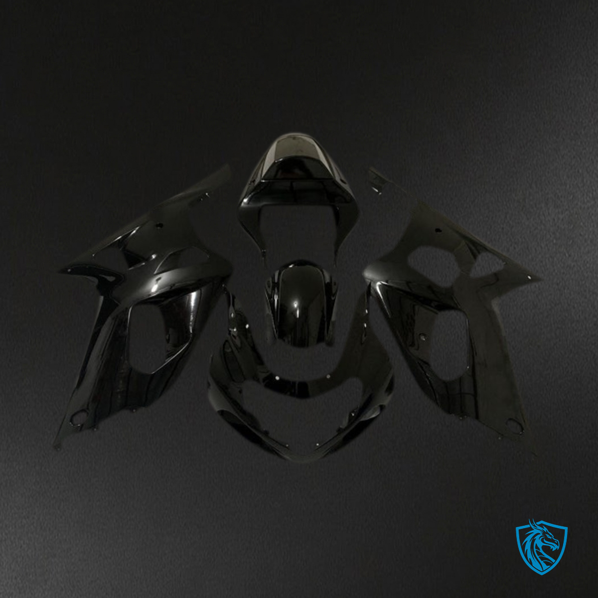Suzuki GSXR 600-750 (2001-2003) Black Gloss Motorcycle - Custom ABS Fairing Kit
