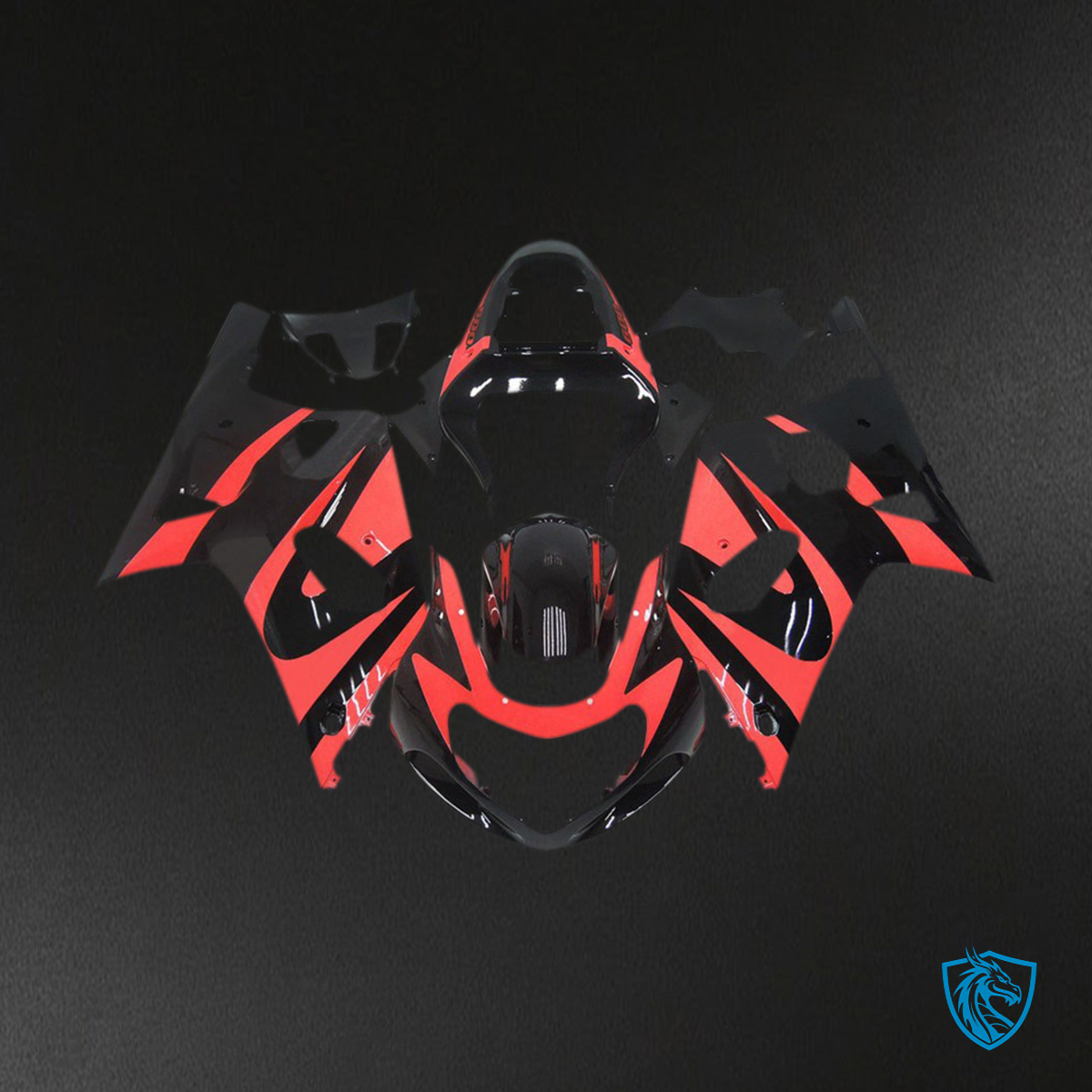Suzuki GSXR 600-750 (2001-2003) Bright Red Custom Style OEM Fairings Kit - Aftermarket ABS Bodywork