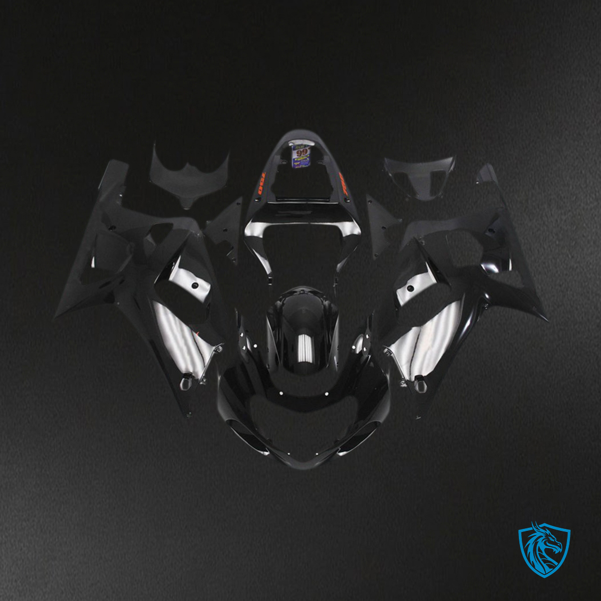 Suzuki GSXR 600-750 (2001-2003) Gloss Black - MERGEment Motorcycle Fairings Kit