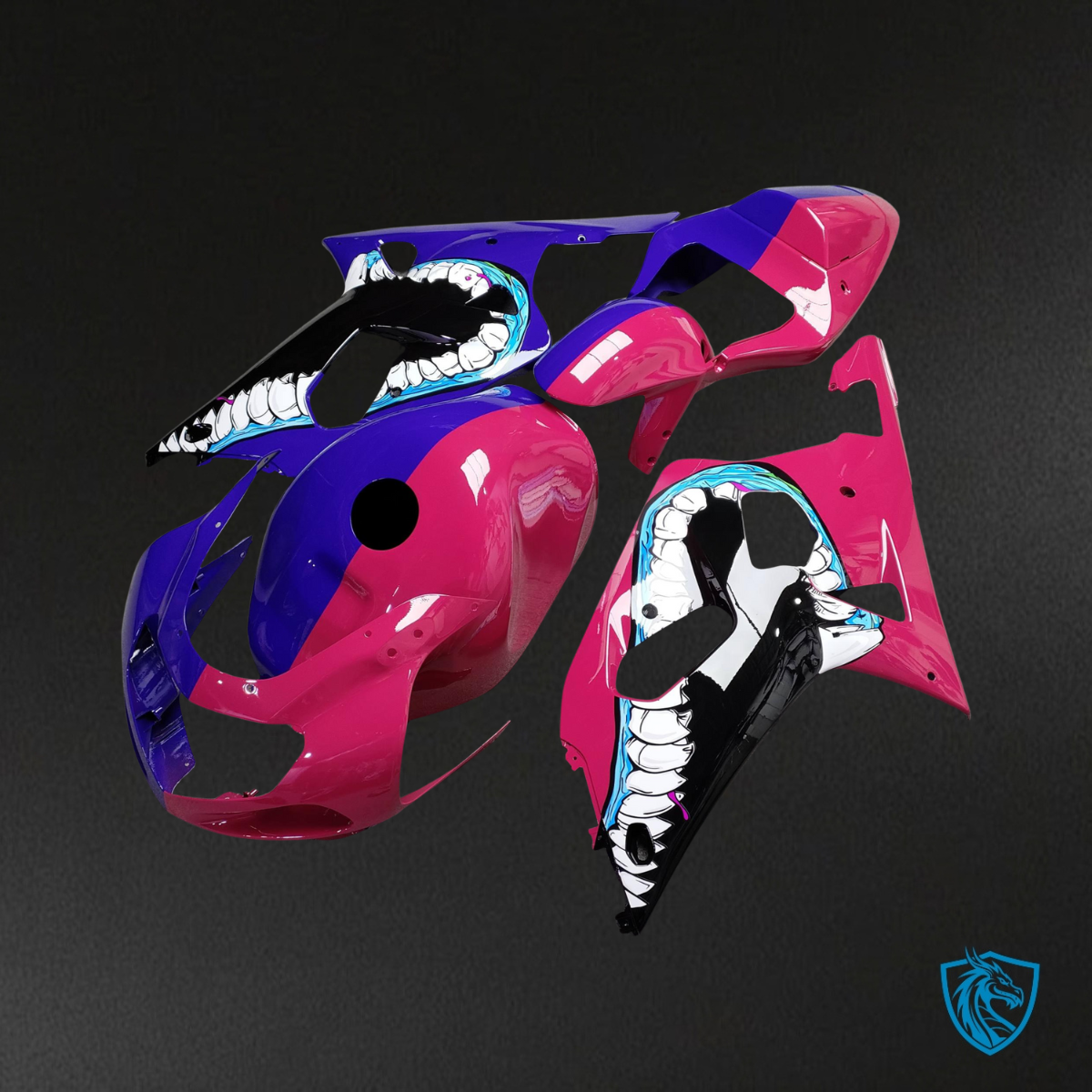 Suzuki GSXR 600-750 (2001-2003) Gloss Purple & Pink - MERGEment Motorcycle Fairings Kit