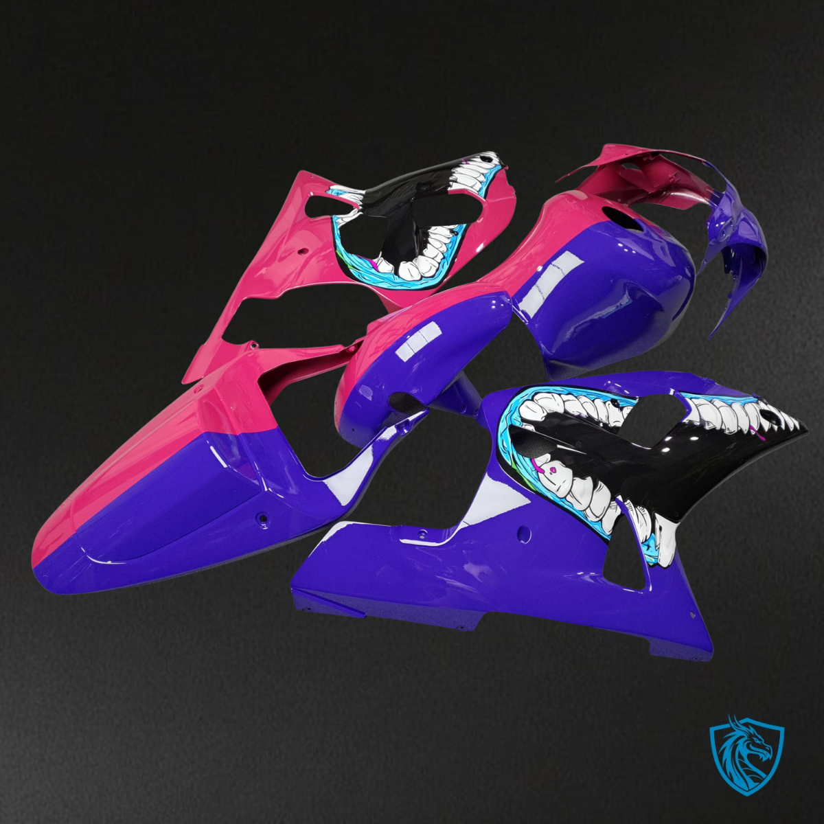 Suzuki GSXR 600-750 (2001-2003) Gloss Purple & Pink - MERGEment Motorcycle Fairings Kit