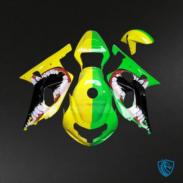 Suzuki GSXR 600-750 (2001-2003) Gloss Yellow & Green - MERGEment Motorcycle Fairings Kit