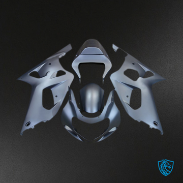 Suzuki GSXR 600-750 (2001-2003) Matt Silver Motorcycle Fairings Kit - Aftermarket ABS Bodywork