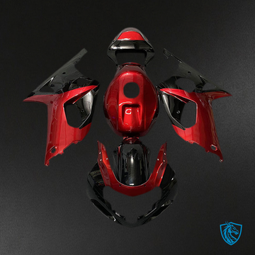 Suzuki GSXR 600-750 (2001-2003) Red Gloss & Black Motorcycle Fairings Kit | ABS Bodywork