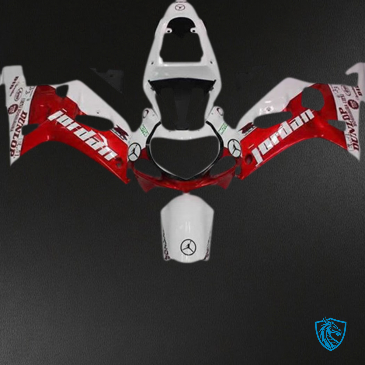 Suzuki GSXR 600-750 (2001-2003) Red Jordan - MERGEment Motorcycle Fairings Kit
