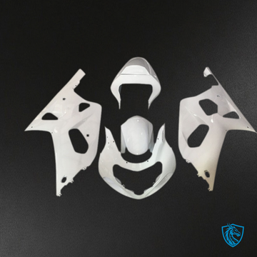 Suzuki GSXR 600-750 (2001-2003) White Motorcycle - Custom ABS Fairing Kit