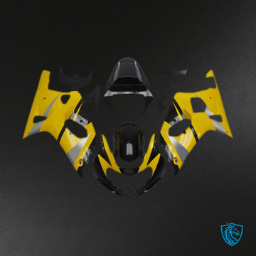 Suzuki GSXR 600-750 (2001-2003) Yellow & Black - MERGEment Motorcycle Fairings Kit
