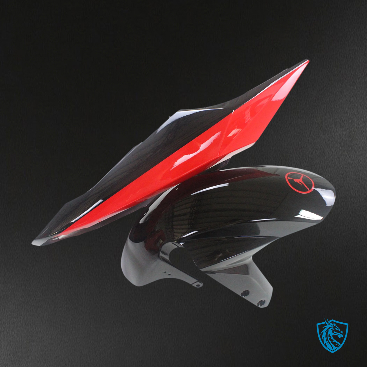 Suzuki GSXR 600-750 (2004-2005) Black & Red - Fairing Kit