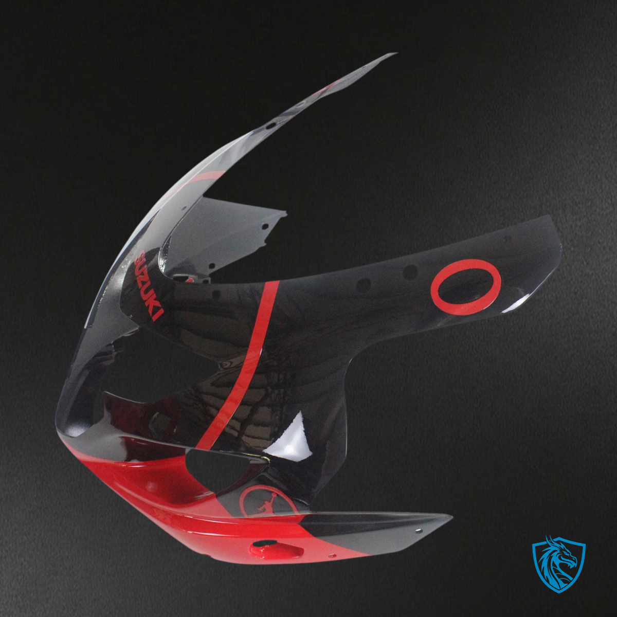 Suzuki GSXR 600-750 (2004-2005) Black & Red - Fairing Kit