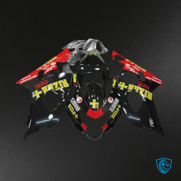 Suzuki GSXR 600-750 (2004-2005) Black Rizla Motorcycle - Custom ABS Fairing Kit