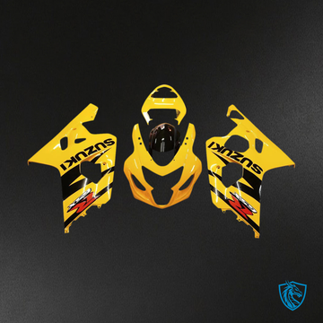 Suzuki GSXR 600-750 (2004-2005) Black & Yellow - Fairing Kit