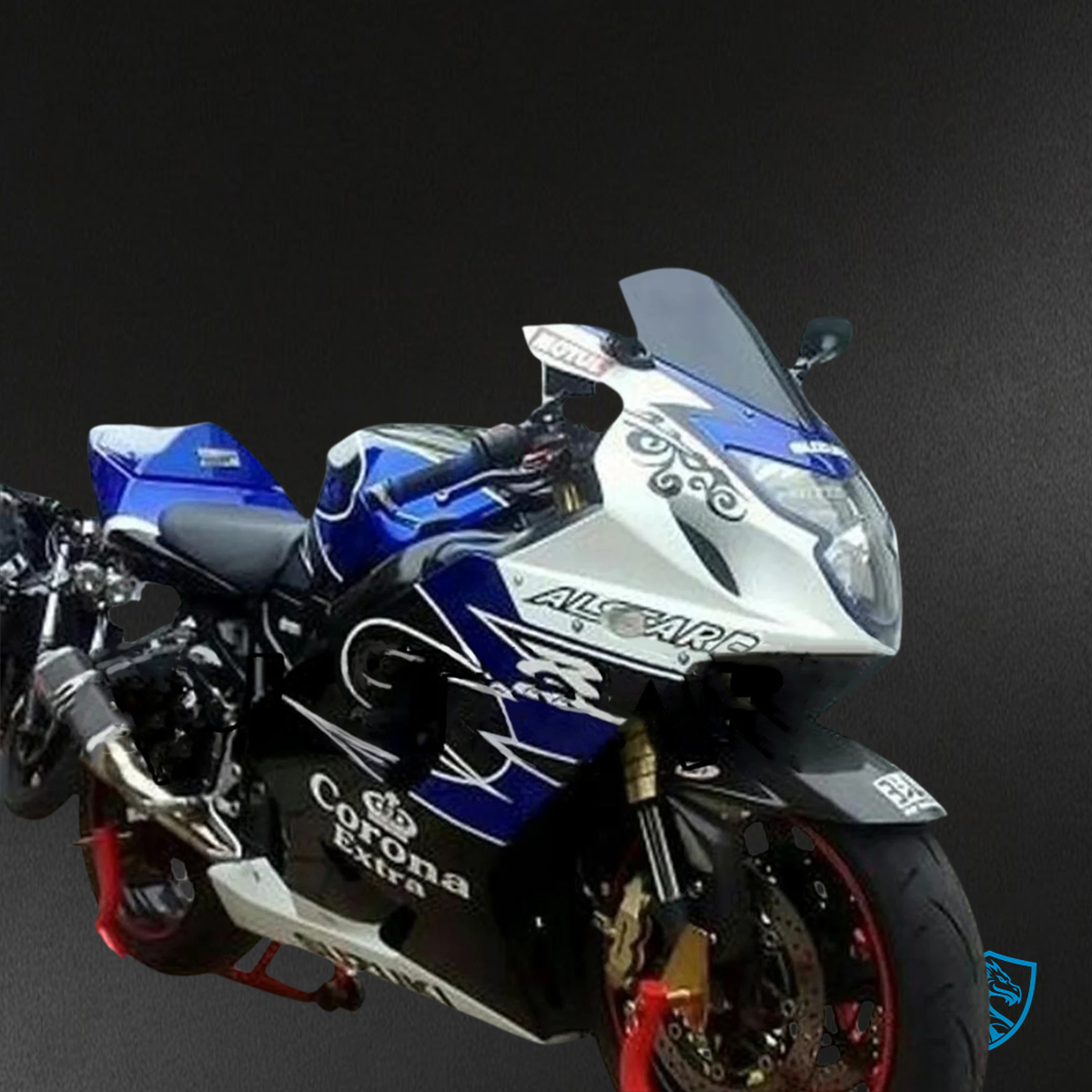 Suzuki GSXR 600-750 (2004-2005) Blue, Black & White - Fairing Kit