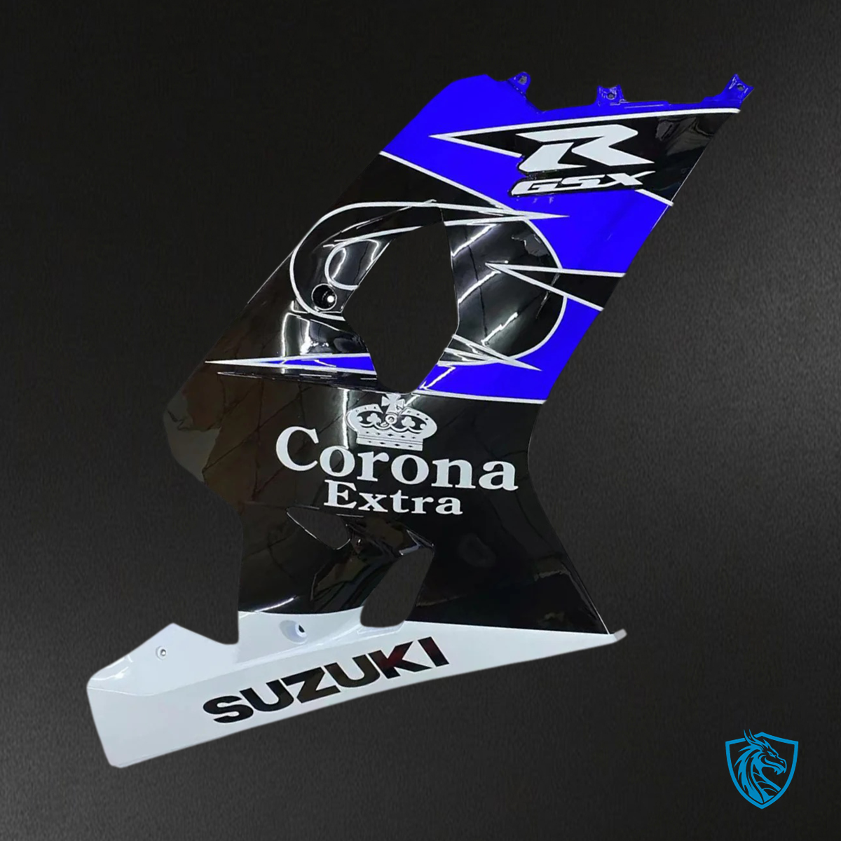 Suzuki GSXR 600-750 (2004-2005) Blue, Black & White - Fairing Kit