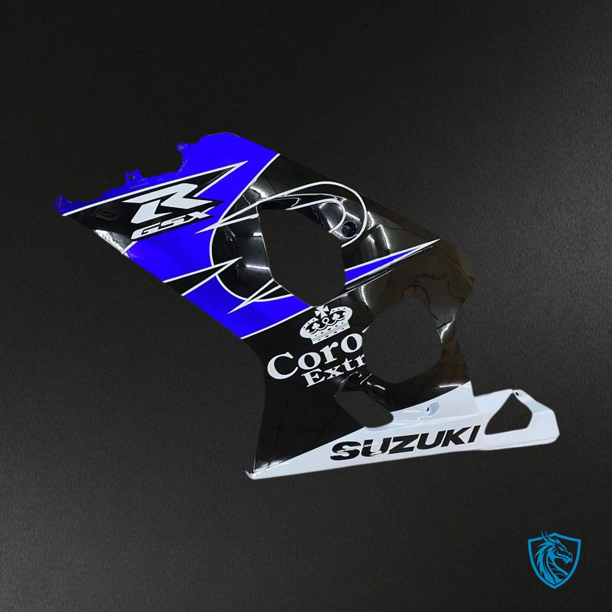 Suzuki GSXR 600-750 (2004-2005) Blue, Black & White - Fairing Kit