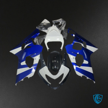 Suzuki GSXR 600-750 (2004-2005) Blue & White OEM Style Motorcycle Fairings Kit | ABS Bodywork