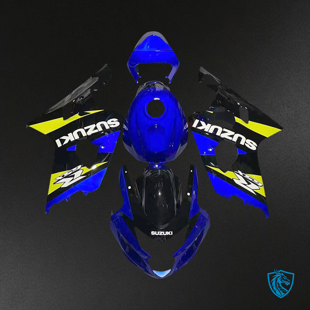 Suzuki GSXR 600-750 (2004-2005) Blue & Yellow - Fairing Kit