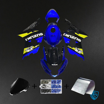Suzuki GSXR 600-750 (2004-2005) Blue & Yellow - Fairing Kit