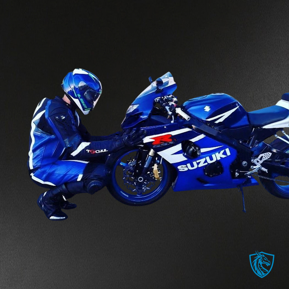Suzuki GSXR 600-750 (2004-2005) Blue with White - Fairing Kit
