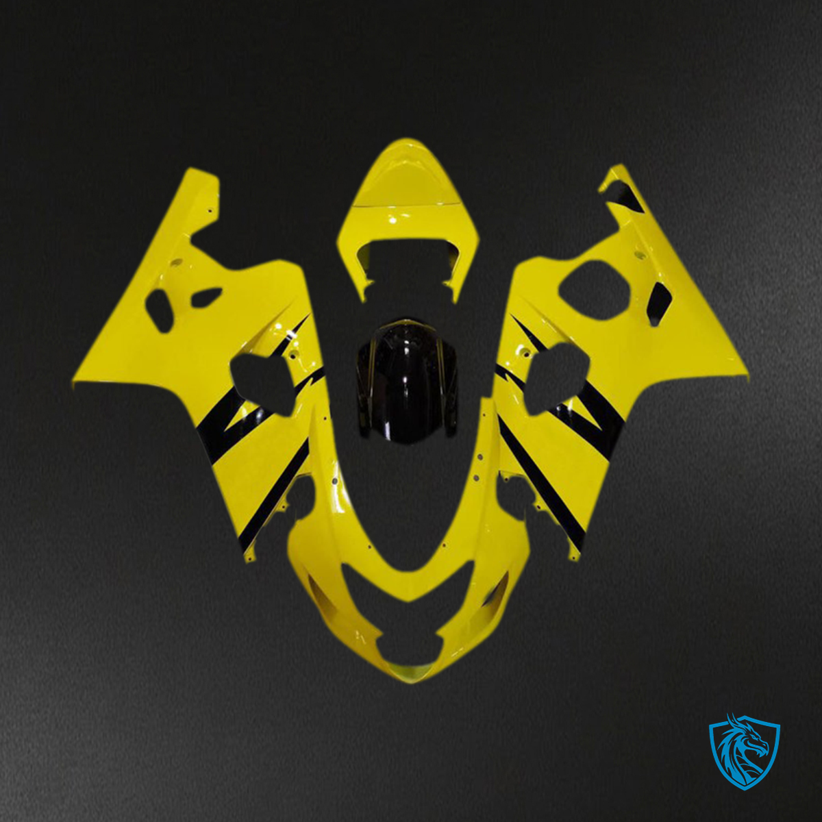 Suzuki GSXR 600-750 (2004-2005) Bright Yellow Gloss OEM Style Fairings Kit - Aftermarket ABS Bodywork
