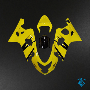 Suzuki GSXR 600-750 (2004-2005) Bright Yellow Gloss OEM Style Fairings Kit - Aftermarket ABS Bodywork
