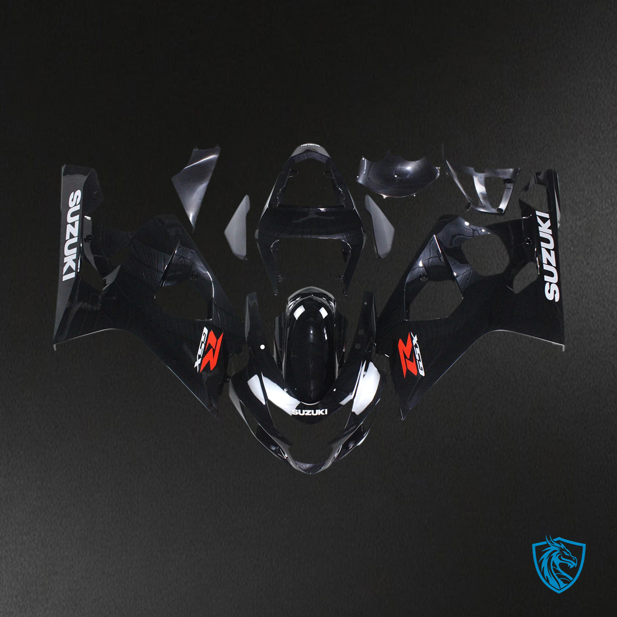 Suzuki GSXR 600-750 (2004-2005) Gloss Black - Fairing Kit