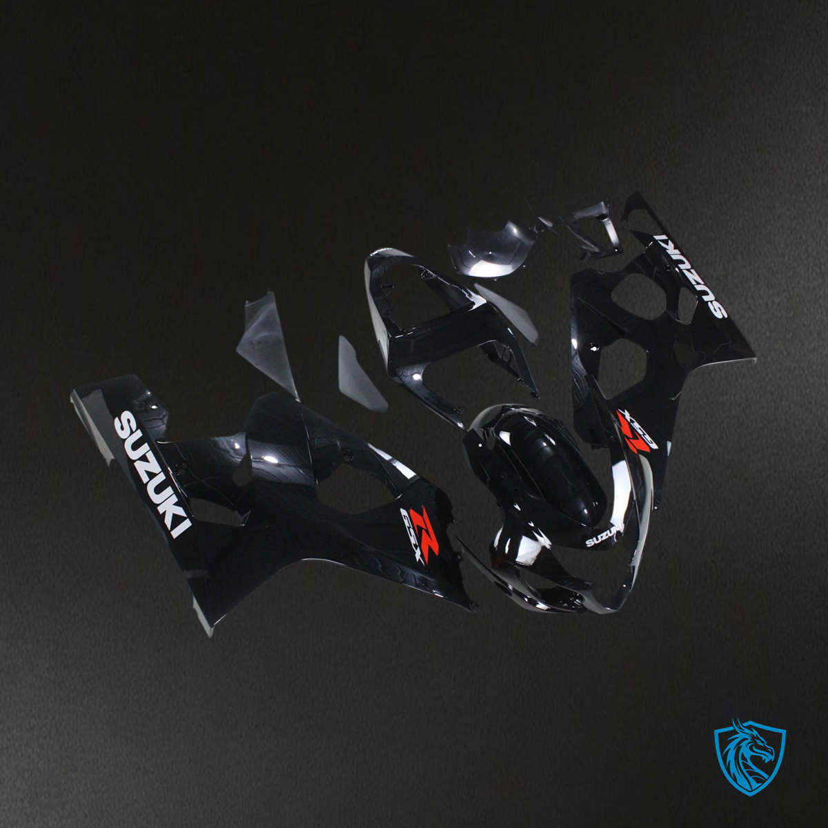 Suzuki GSXR 600-750 (2004-2005) Gloss Black - Fairing Kit