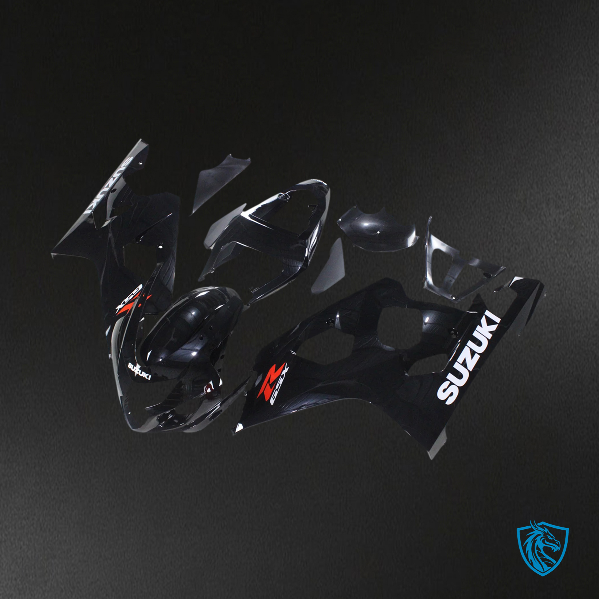 Suzuki GSXR 600-750 (2004-2005) Gloss Black - Fairing Kit