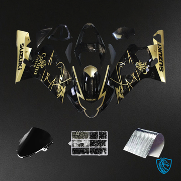 Suzuki GSXR 600-750 (2004-2005) Gold & Black - Fairing Kit