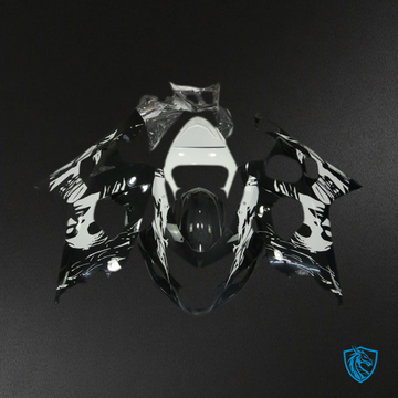 Suzuki GSXR 600-750 (2004-2005) Black & White Le Mis Motorcycle - Custom ABS Fairing Kit