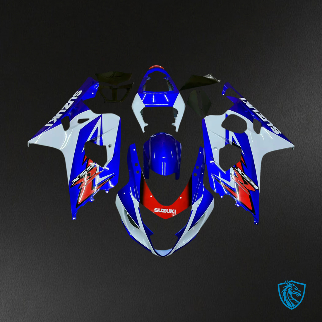Suzuki GSXR 600-750 (2004-2005) Red, White & Blue - Fairing Kit