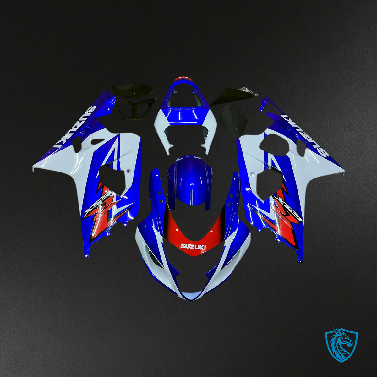 Suzuki GSXR 600-750 (2004-2005) Red, White & Blue - Fairing Kit