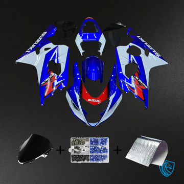 Suzuki GSXR 600-750 (2004-2005) Red, White & Blue - Fairing Kit