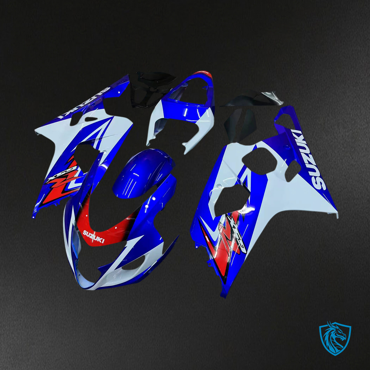 Suzuki GSXR 600-750 (2004-2005) Red, White & Blue - Fairing Kit