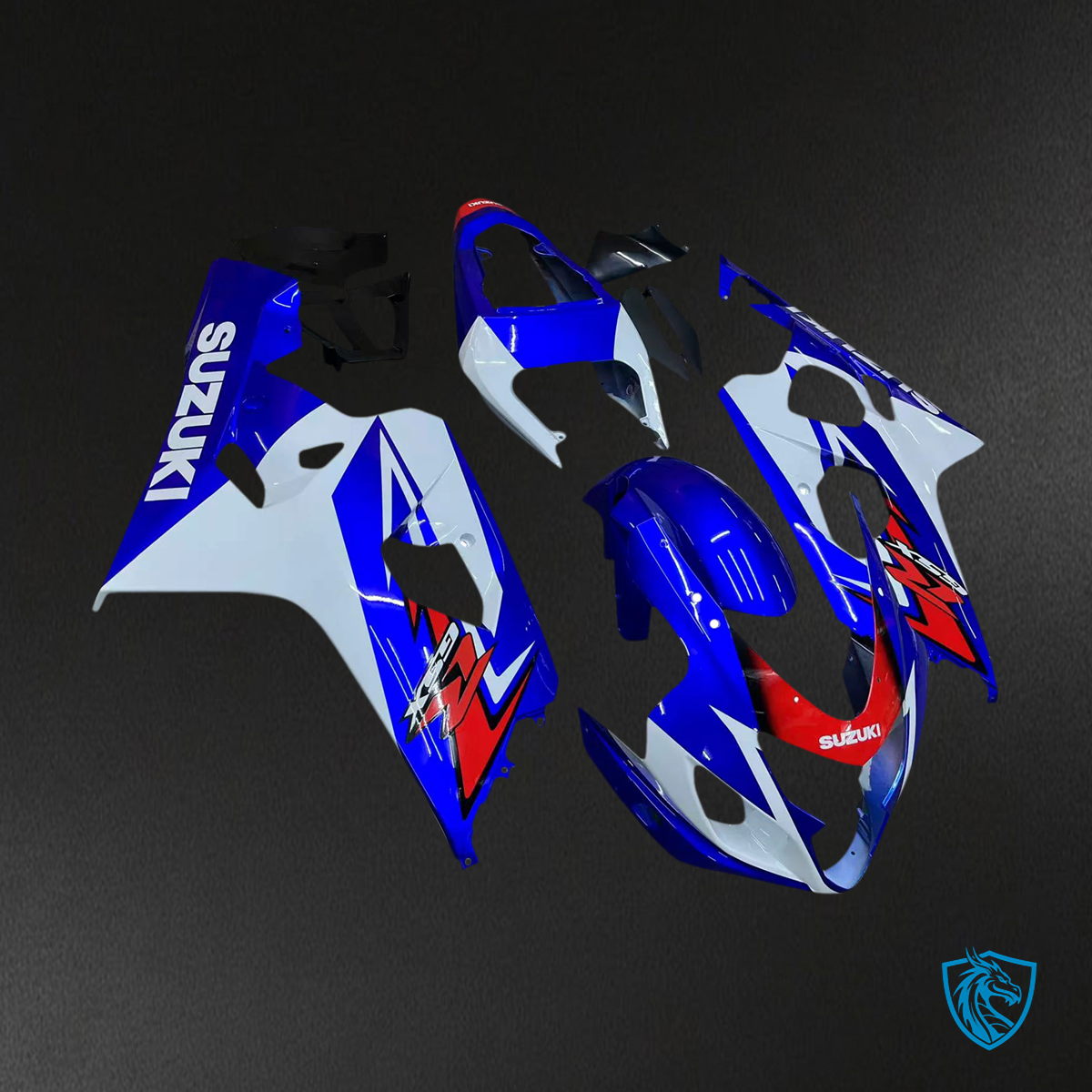 Suzuki GSXR 600-750 (2004-2005) Red, White & Blue - Fairing Kit