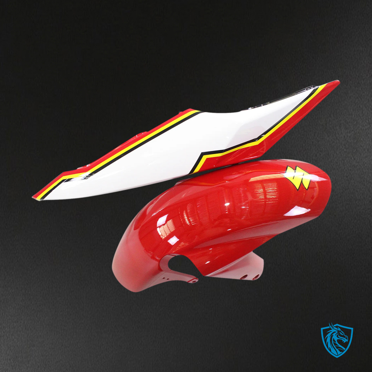 Suzuki GSXR 600-750 (2004-2005) Red, Yellow & White - Fairing Kit