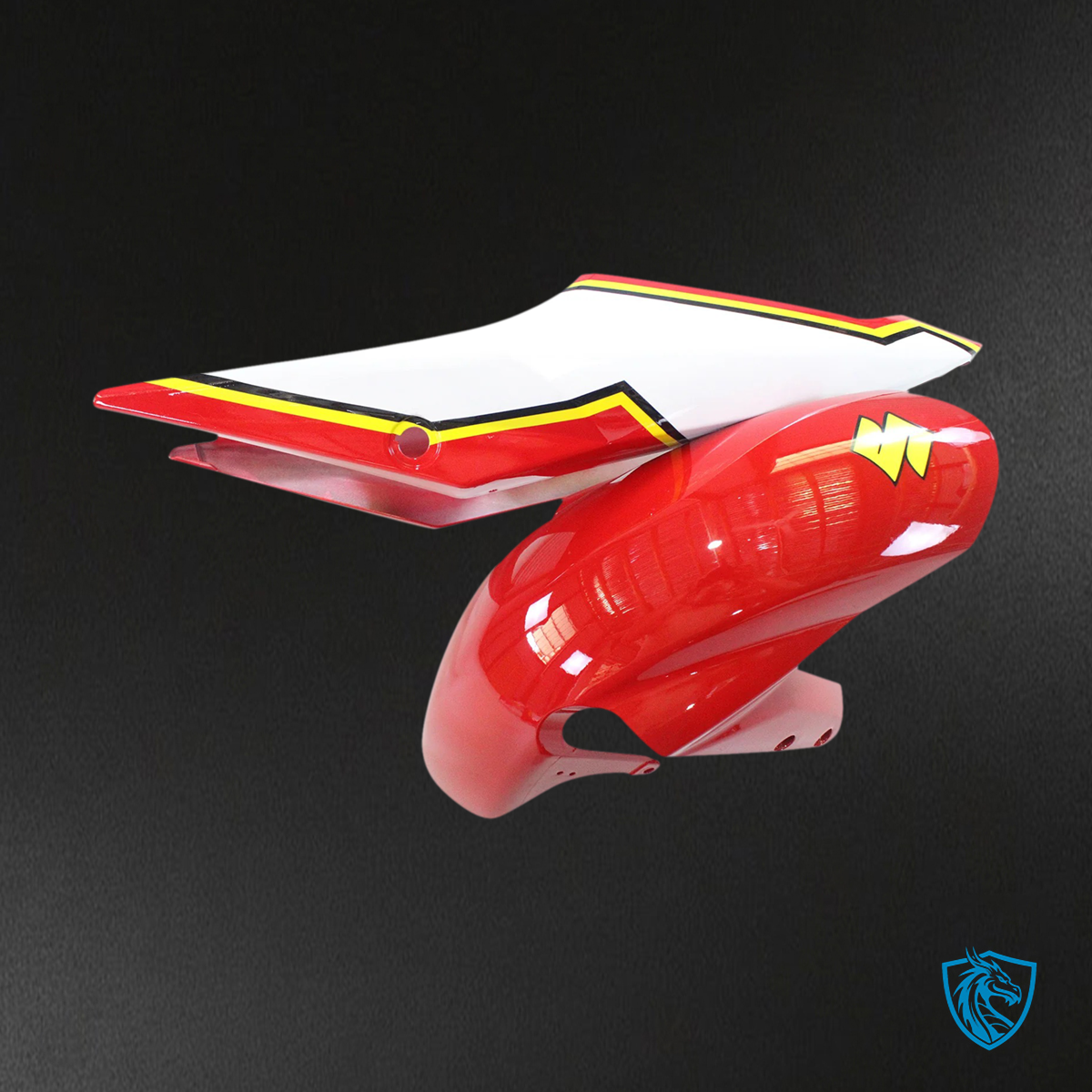 Suzuki GSXR 600-750 (2004-2005) Red, Yellow & White - Fairing Kit
