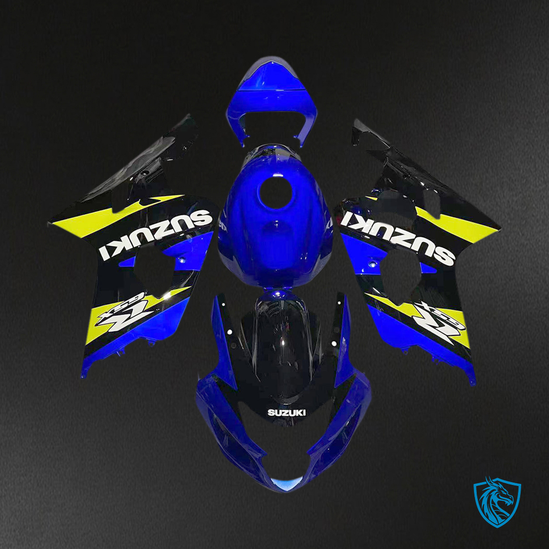 Suzuki GSXR 600-750 (2004-2005) Blue & Yellow - MERGEment Motorcycle Fairings Kit