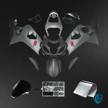 Suzuki GSXR 600-750 (2004-2005) Gray & Silver - MERGEment Motorcycle Fairings Kit