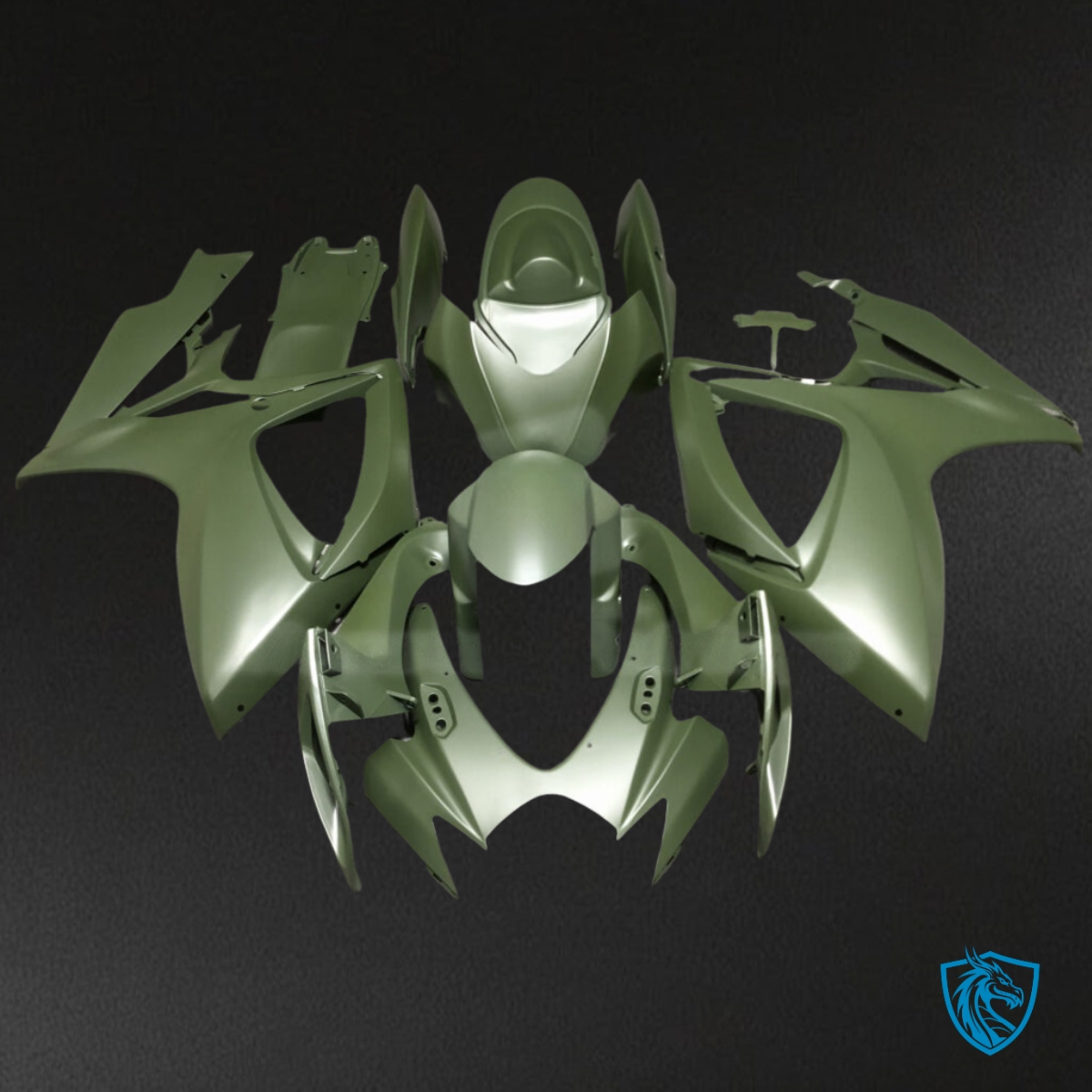 Suzuki GSXR 600-750 (2006-2007) Army Green - Custom ABS Fairing Kit