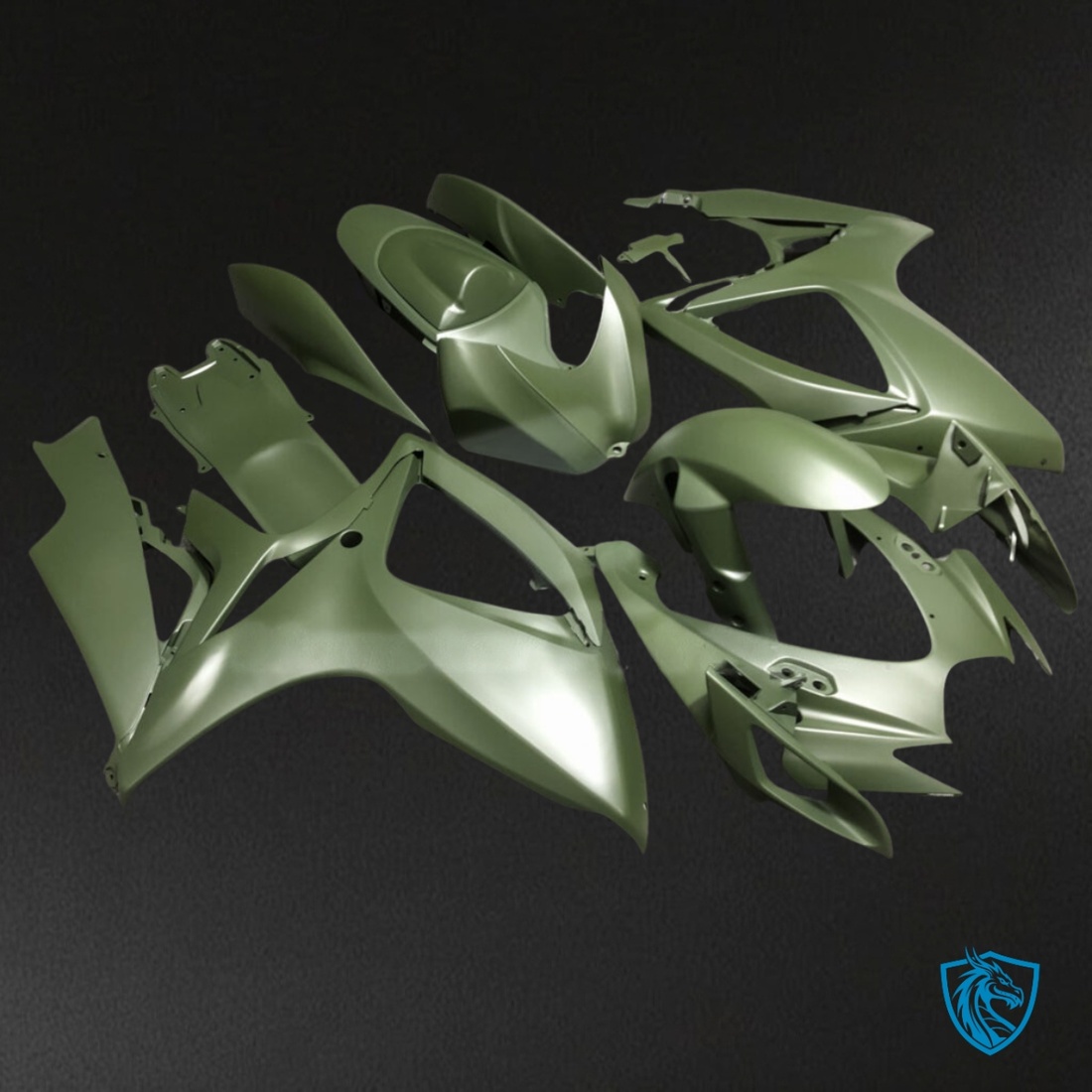 Suzuki GSXR 600-750 (2006-2007) Army Green - Custom ABS Fairing Kit