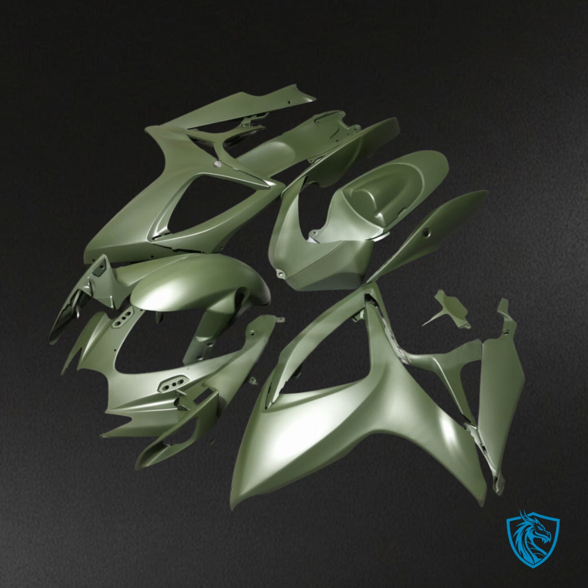 Suzuki GSXR 600-750 (2006-2007) Army Green - Custom ABS Fairing Kit