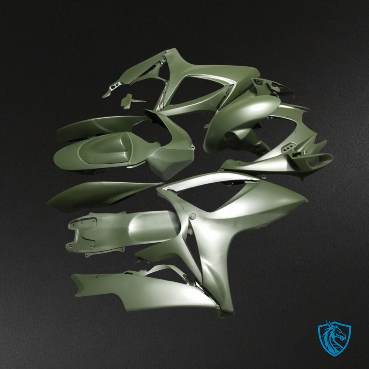 Suzuki GSXR 600-750 (2006-2007) Army Green - Custom ABS Fairing Kit