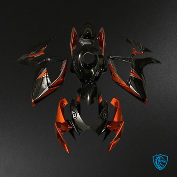 Suzuki GSXR 600-750 (2006-2007) Black & Burnt Orange Motorcycle Fairings Kit | ABS Bodywork