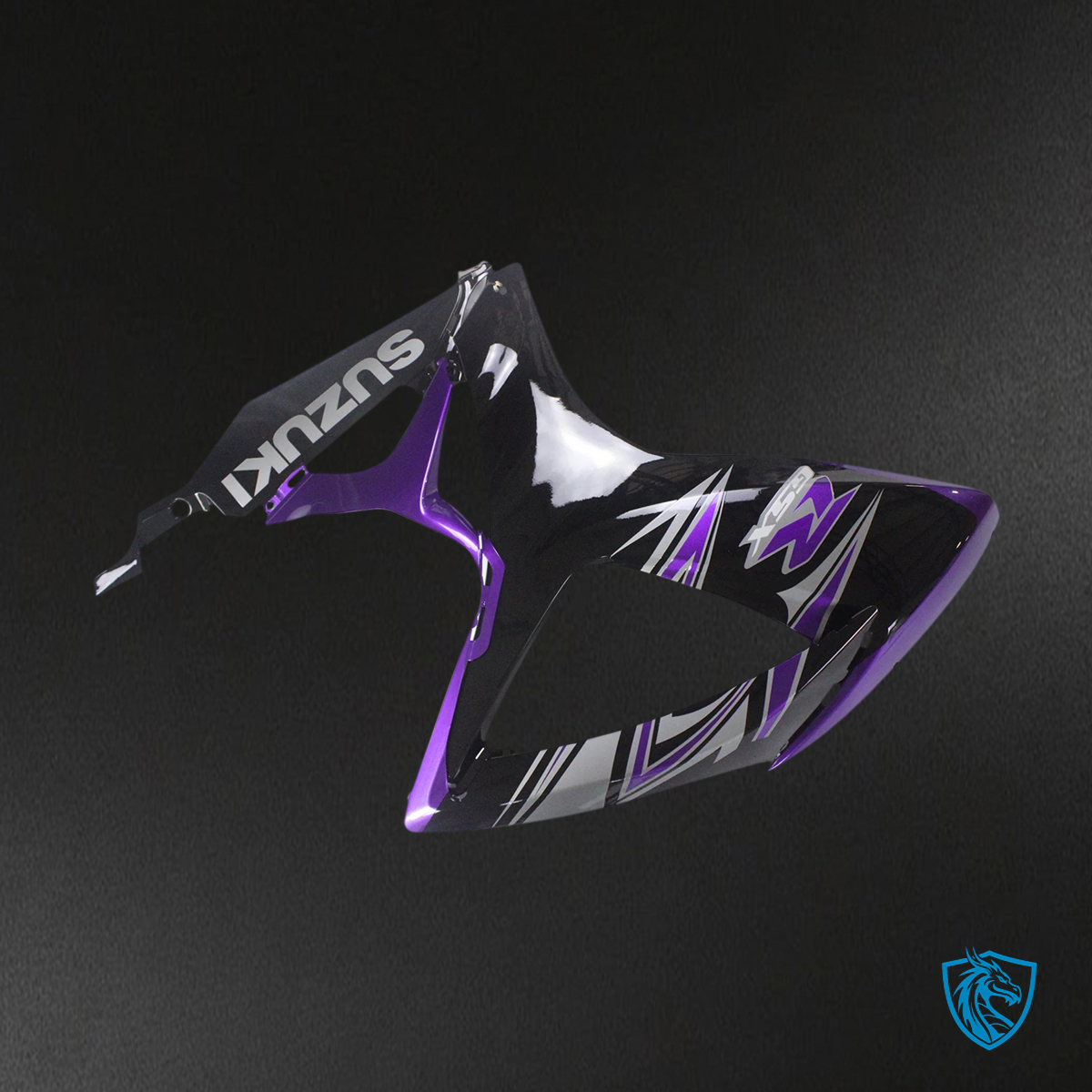 Suzuki GSXR 600-750 (2006-2007) Black & Purple - Fairing Kit