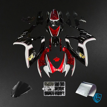 Suzuki GSXR 600-750 (2006-2007) Black & Red - Fairing Kit