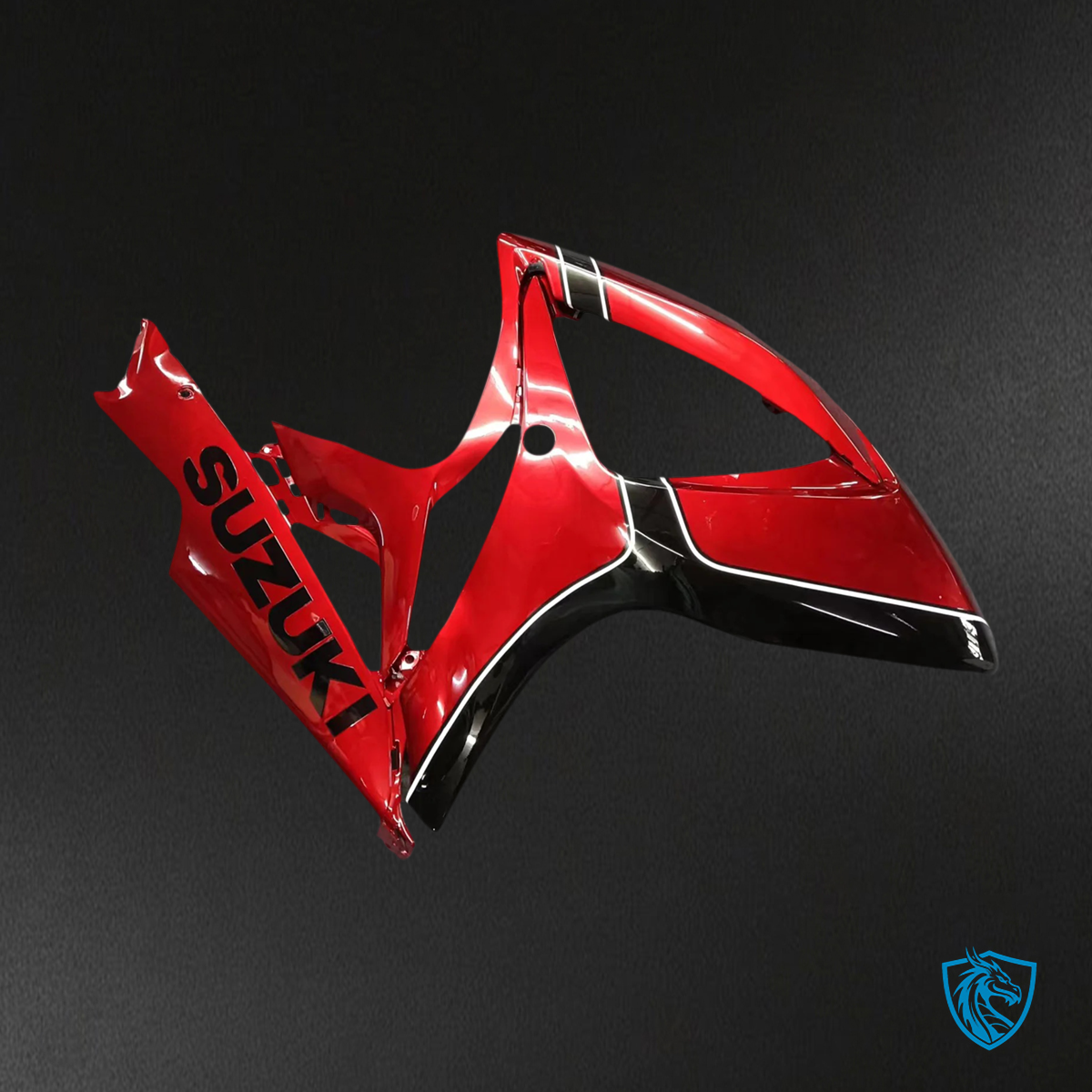 Suzuki GSXR 600-750 (2006-2007) Black and Red - Fairing Kit