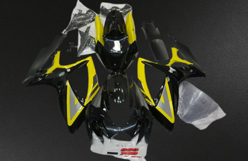Suzuki GSXR 600-750 (2006-2007) Black & Yellow Motorcycle - Custom ABS Fairing Kit