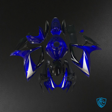 Suzuki GSXR 600-750 (2006-2007) Blue, Black & White Special Motorcycle - Custom ABS Fairing Kit